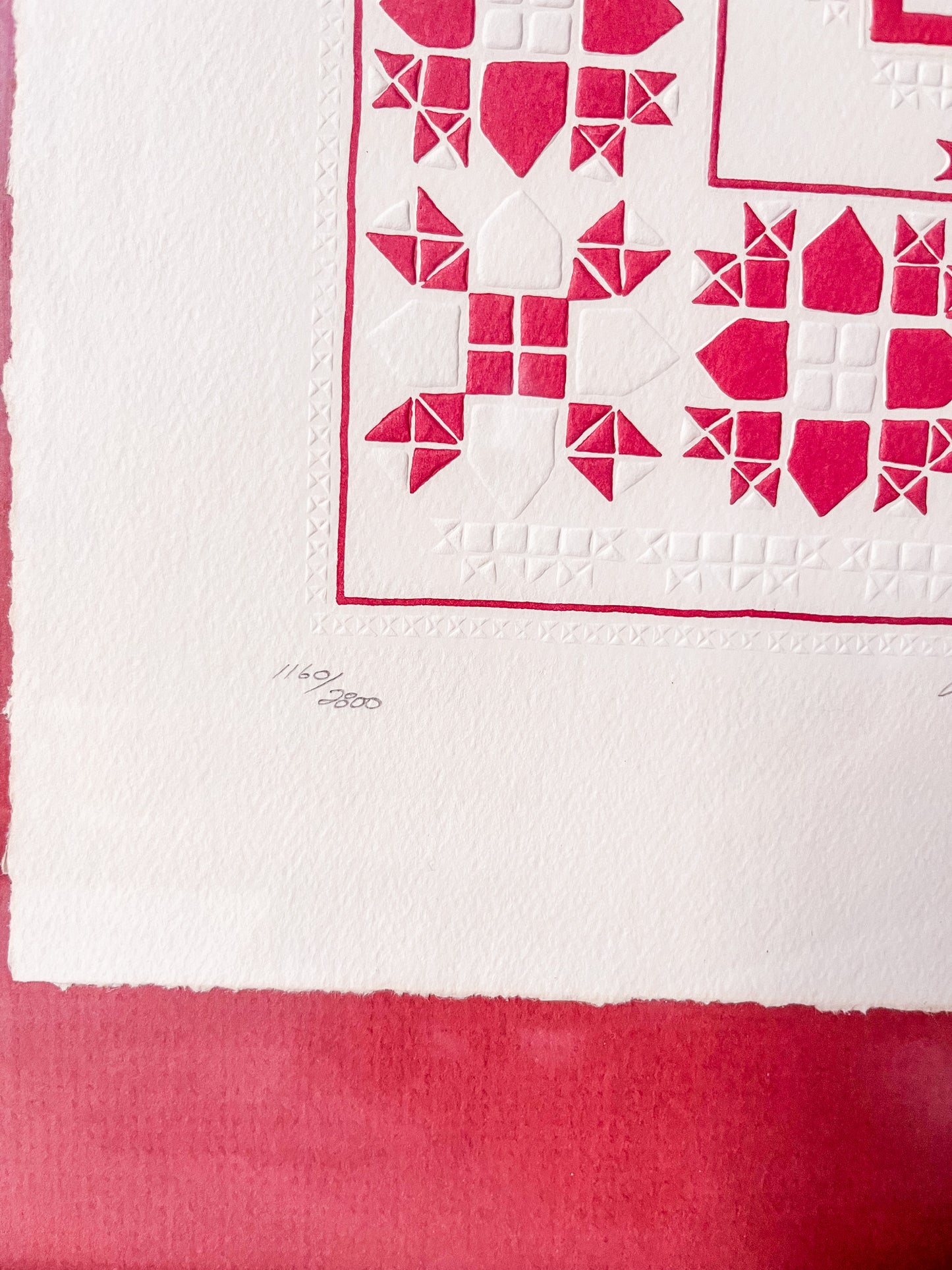 Mary Rutherford Embossed Quilt Print titled “Weathervane”
