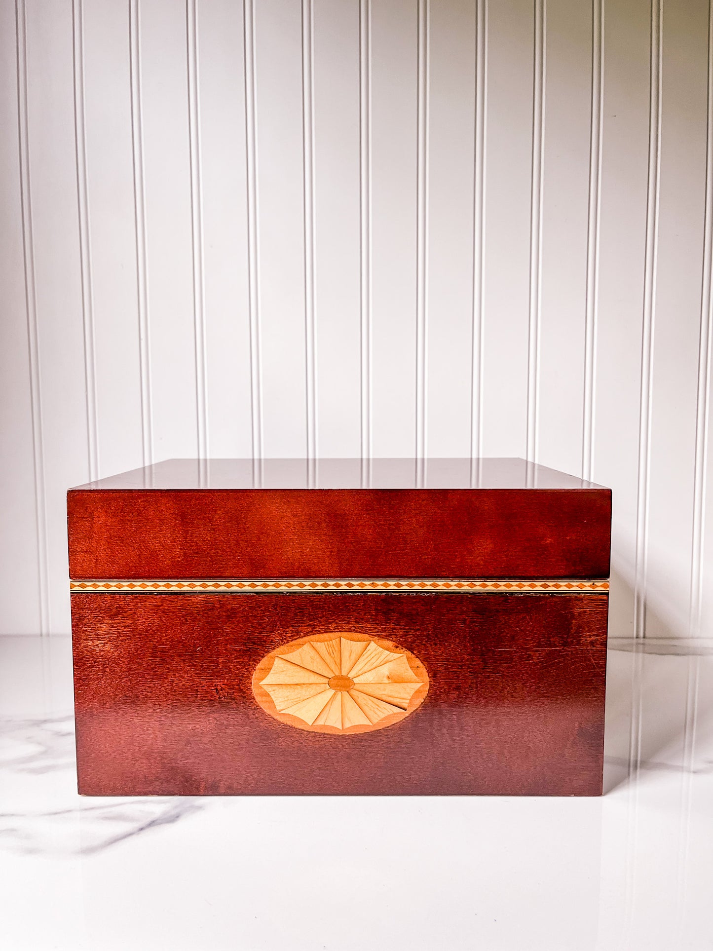 Vintage Bombay Company Inlaid Wood Box