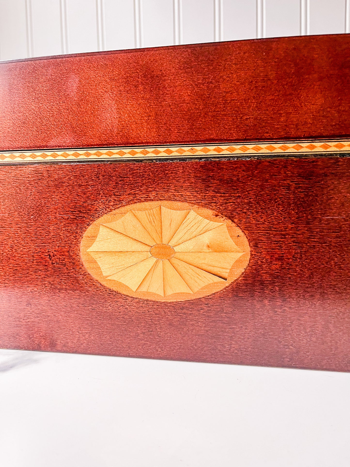 Vintage Bombay Company Inlaid Wood Box