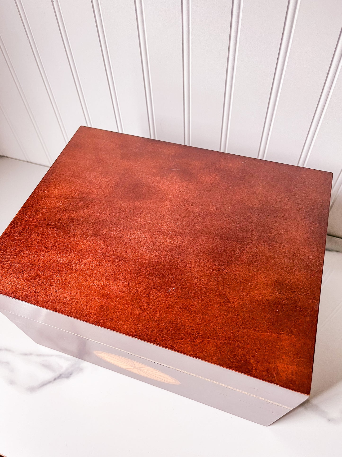 Vintage Bombay Company Inlaid Wood Box