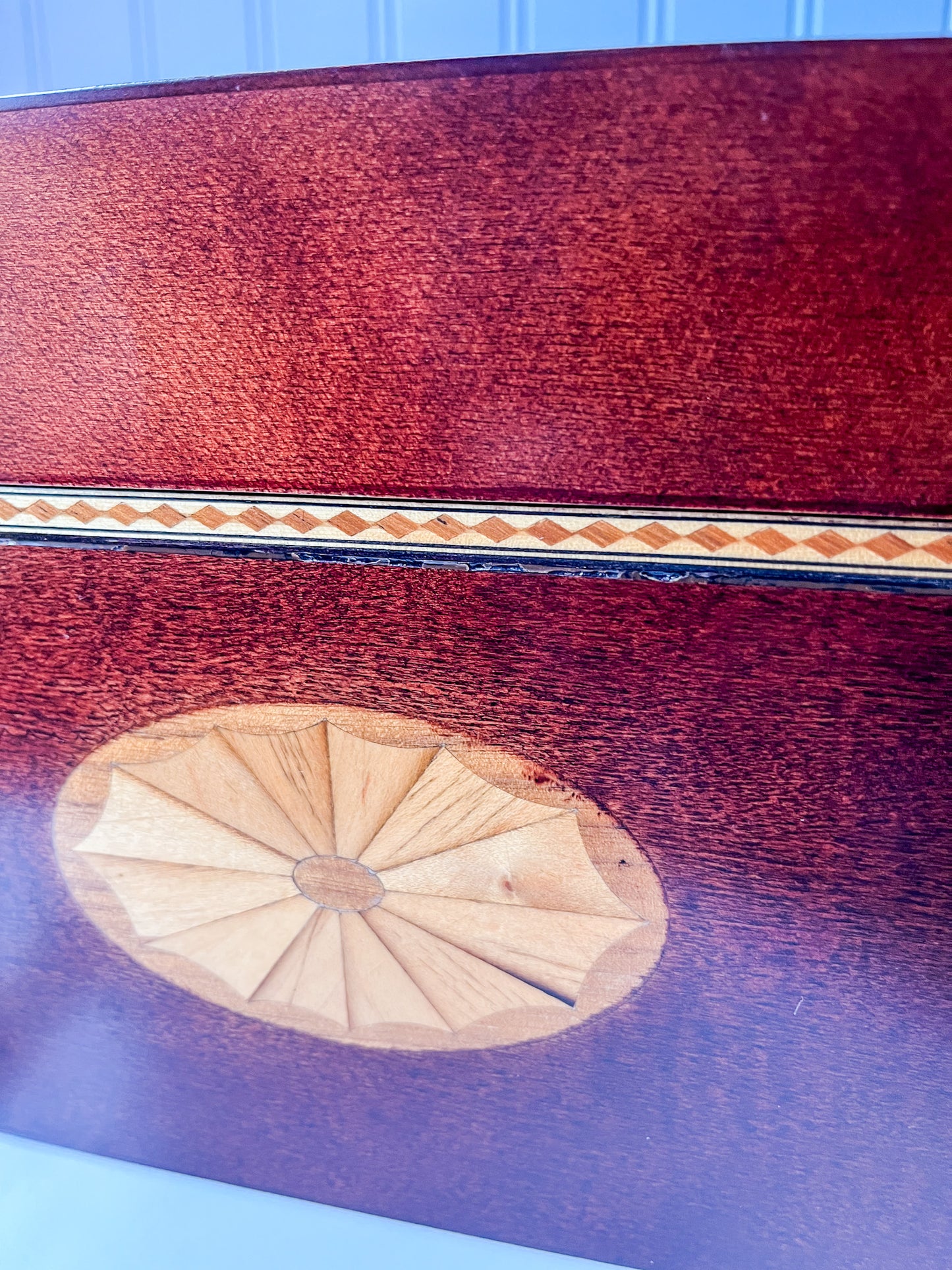 Vintage Bombay Company Inlaid Wood Box