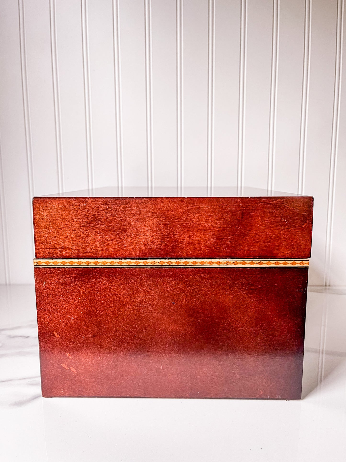 Vintage Bombay Company Inlaid Wood Box