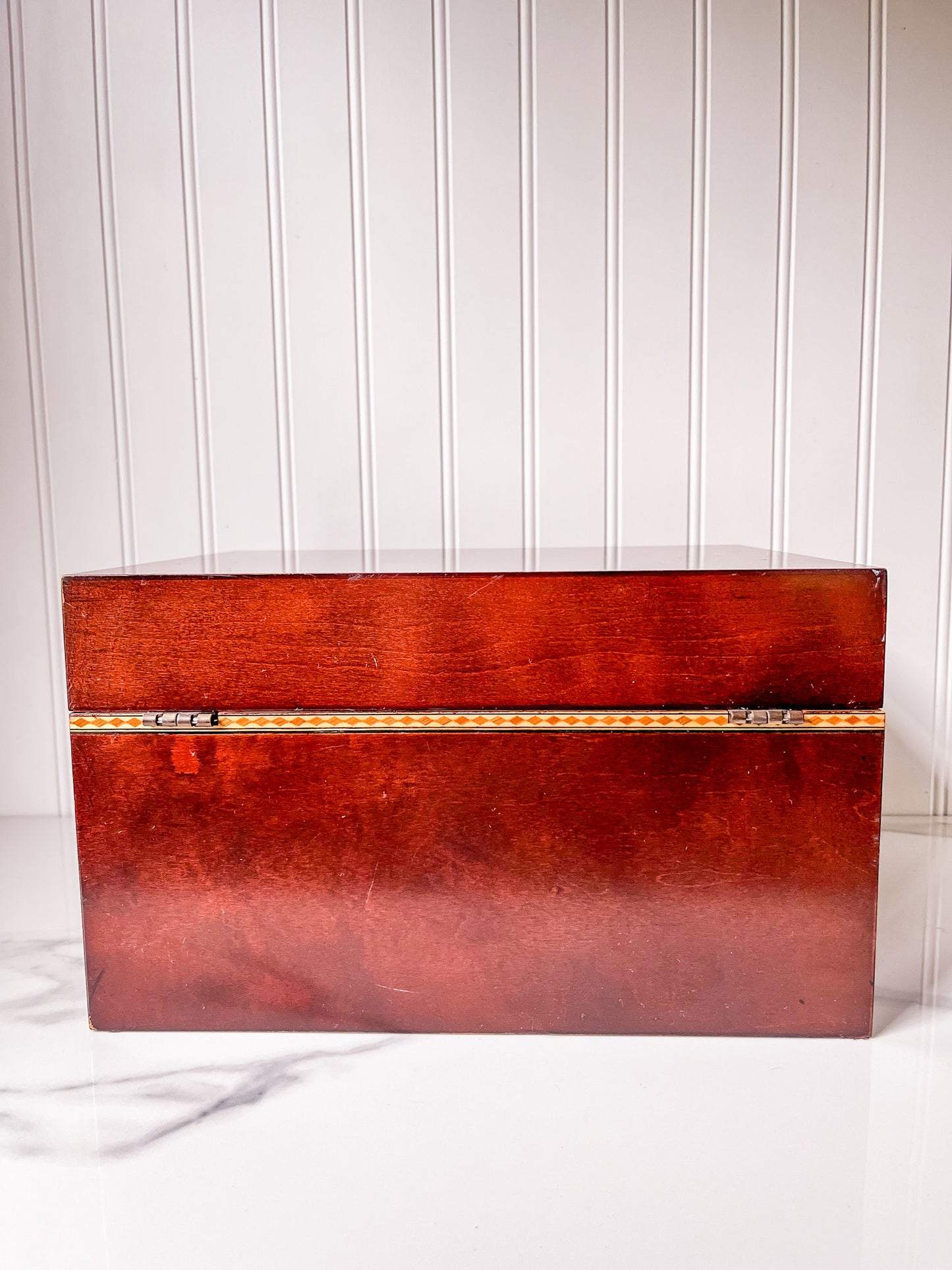 Vintage Bombay Company Inlaid Wood Box