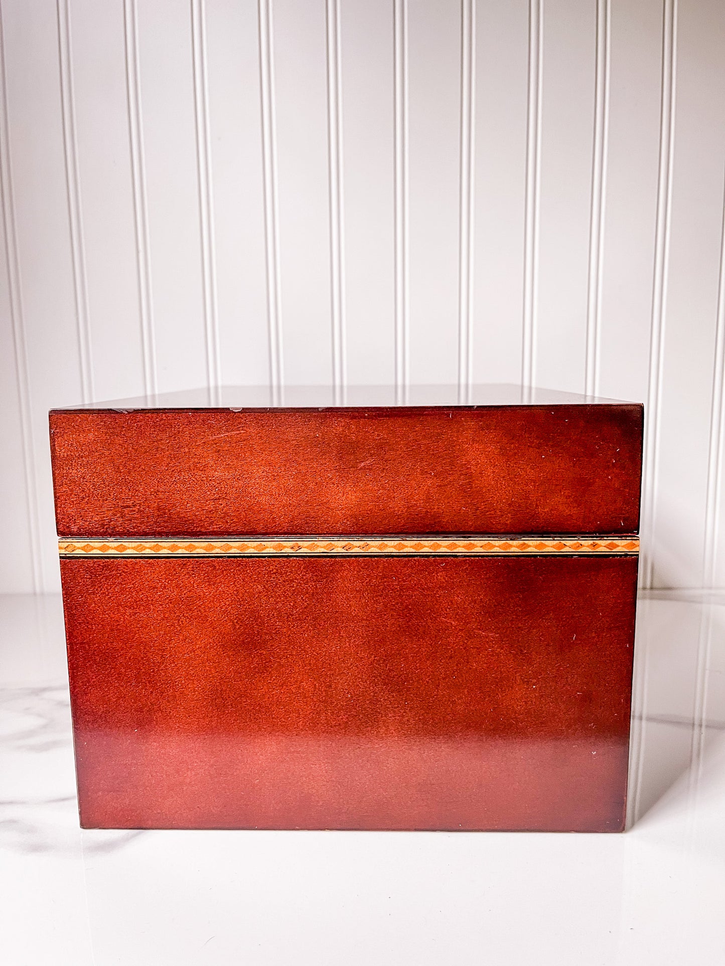 Vintage Bombay Company Inlaid Wood Box