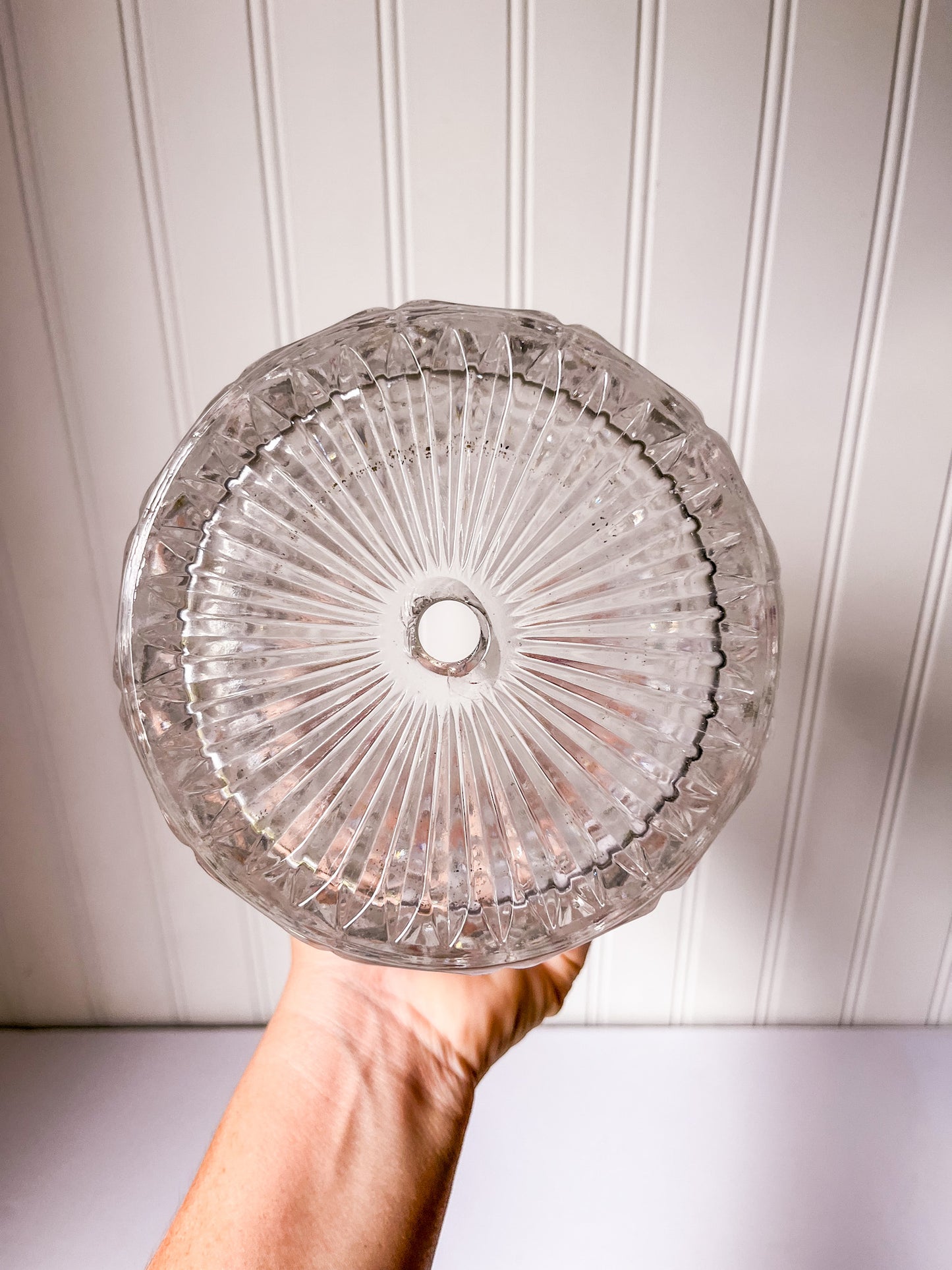 Vintage Crystal Cut Glass Planter