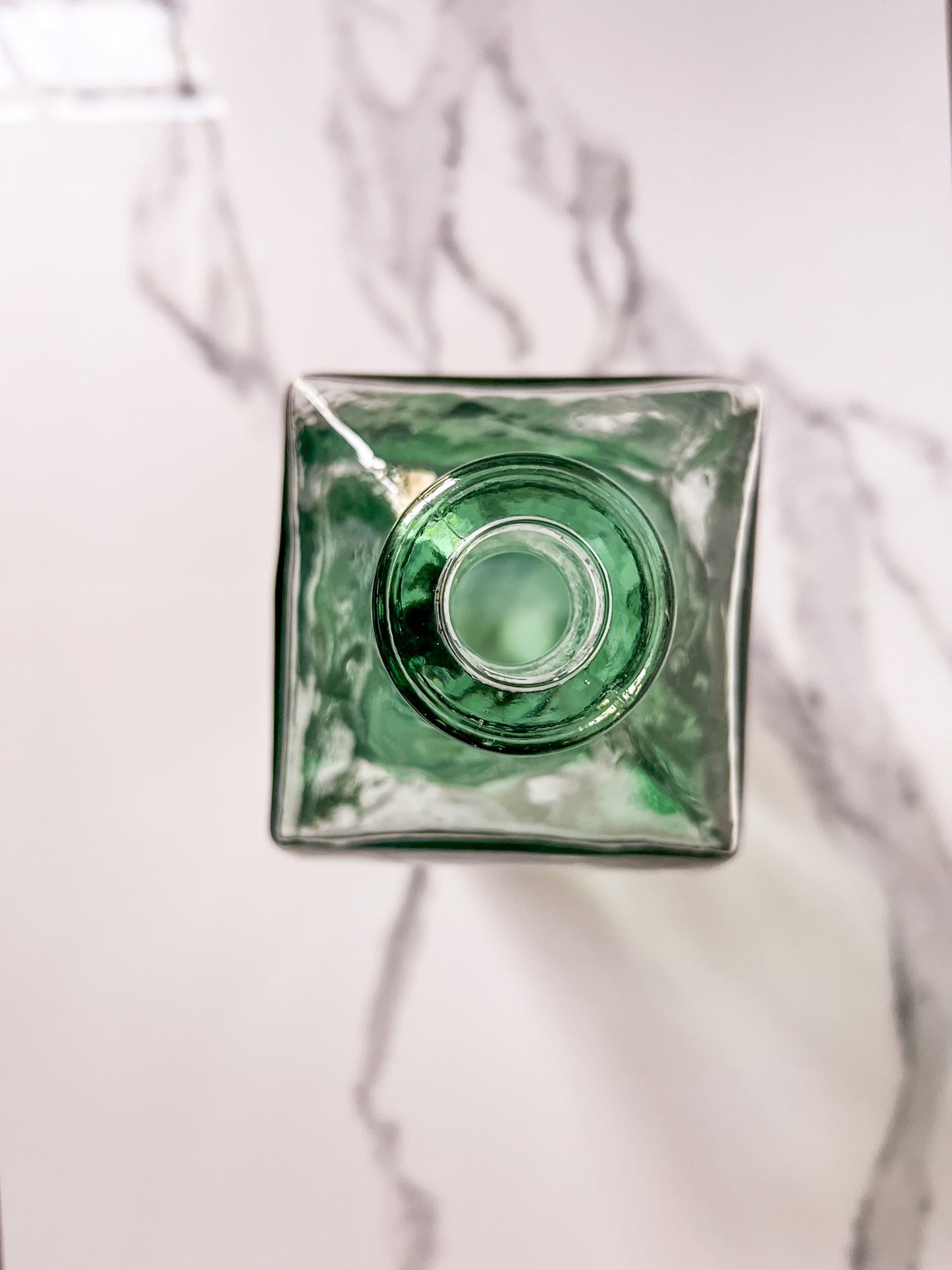 Recycled Squiggle Glass Vase or Bottle Made in Spain, Wavy Vase
